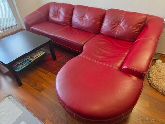 Kožená sedačka + křeslo