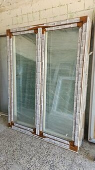 DVEŘE BALKONOVÉ PVC - 1600x2100 mm - NOVÉ - 2KS