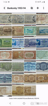 Sbírka 36ks bankovek Československo