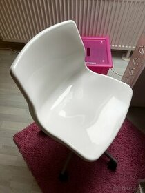 IKEA židlička otočná bílá SNILLE vhodná pro děti - 1