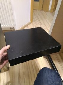 Sada černých IKEA poliček - 1