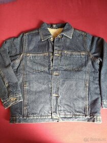 zimní džínová bunda vel 152 - 1
