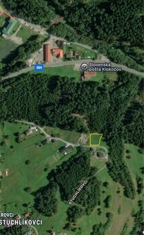 Stavební pozemek 1573 m² – Klokočov (Kysuce), u lesa