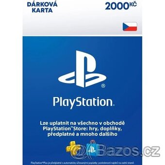 Voucher 2 000 Kč na nákup v PlayStation Store- se slevou 25%