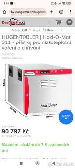 HUGENTOBLER | Hold-O-Mat 311 - přístroj pro nízkoteplotní va