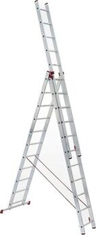 Prodám hliníkový žebřík ALVE Helper 3 x 11 příček typ 6611