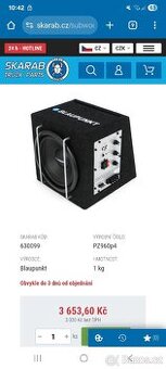 Subwoofer blaupunkt gtb 8200 a