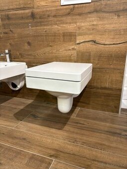 KERASAN set - závěsné wc, záv. bidet, bidet. + umyv. baterie