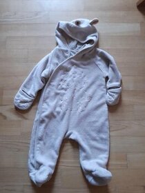 Zimní fleecový overal medvídek vel 74