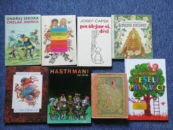 Mix 8 dětských pohádkových knih -Čmelák Aninka, Hastrmani, O