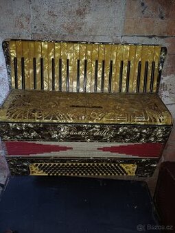 Akordeon, historická harmonika pianovka Johannes Adler - 1