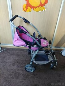 Kočárek pro panenky dvojčata Bayer chic + kočárek Baby Born