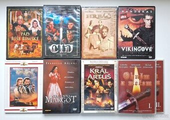 Prodám sbírku historických filmů na DVD