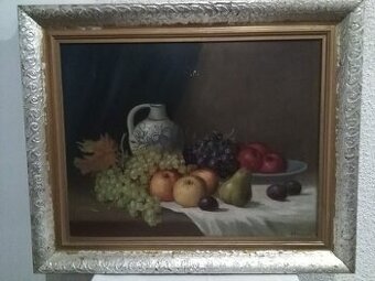 OBRAZ OD OTTO HAMERLÍKA - ZÁTIŠÍ S OVOCEM /1950