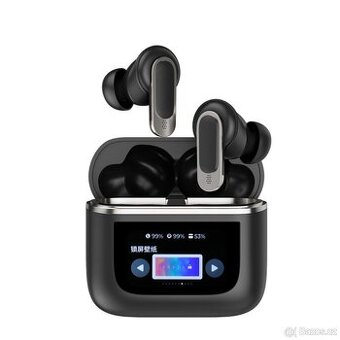 Bezdrátová sluchátka s dotykovým displejem a ANC