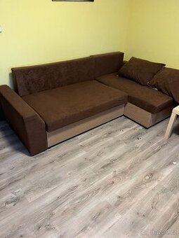 Rozkládací rohová sedací souprava s úložným prostorem