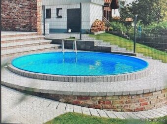 Bazén Azuro Ibiza 400, Antracit, hloubka 1,50 m