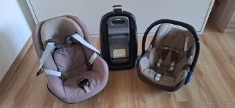 Dětská autosedačka Maxi-Cosi CabrioFix a Pearl se základnou