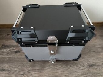 Zadní motokufr TopCase 55L hliníkový stříbrný