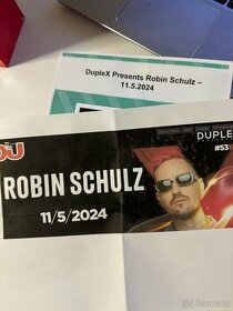 4x lístky DJ Robin Schulz 11.5. 2024 Duplex Praha vstupenky
