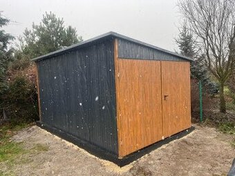Plechová garáž 3x5m - 1