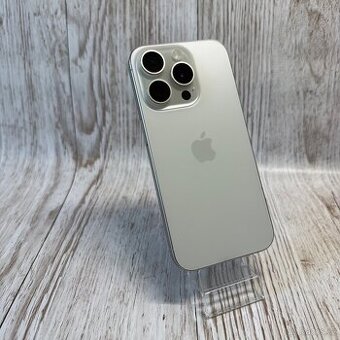 iPhone 15 Pro 256GB, bílý, eSIM, 97% baterie (rok záruka)