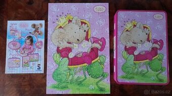 Puzzle zn. Lillebi v plechové krabičce, od 5-ti roků
