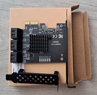 PCIe 1X na 6x SATA 3.0 Serial ATA až 6Gb/s