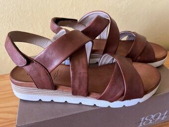 Dámské kožené sandály, vel.38, Baťa