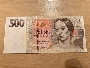 500 Kč pěkné číslo