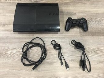 ps3 playstation 3 500gb SUPER SLIM 24 her druhý ovladač