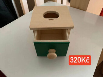 Montessori box (šuplík) s koulí