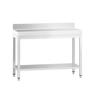 Nerezový stůl se spodní policí (od 60cm do 200cm)