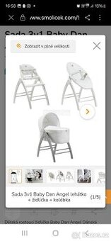 Dětská jídelní židlička,postýlka