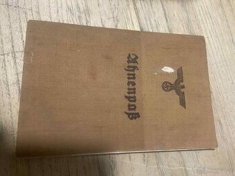 Originální vyplněný dokument Ahnenpass třetí říše