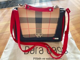 Kabelka zn. DARA Bags, černo-červená, nová, nenošená