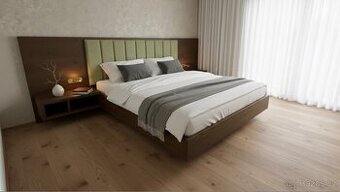 DUBOVÁ POSTEL - 200x200 - Levitující