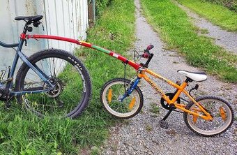 Tažná tyč + dětské kolo Author 16"