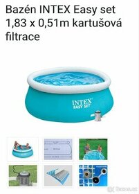 Bazén kruhový Intex Easy Set 1,83 x 0,51 m + filtrace


