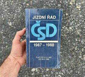 JÍZDNÍ ŘÁD ČSD 1987 - 1988