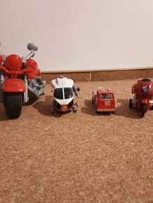 Motorka,hasičská helikoptéra,hasič. autíčko,hasič. motorka.