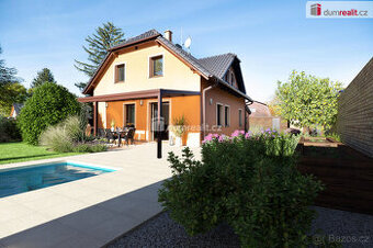 Prodej nízkoenergetického RD 5+kk/G, užitná plocha 205 m2, p