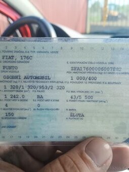 Prodám Fiat punto cabrio