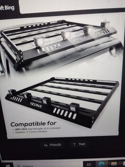 Střešní expediční nosič Jeep Wrangler/Gladiator 2007-2023