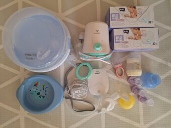 Odsávačka a sterilizátor Avent,ohřívačka True Life