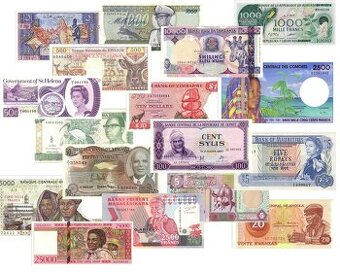 AFRIKA - UNC bankovky - z více než 45 afrických zemí