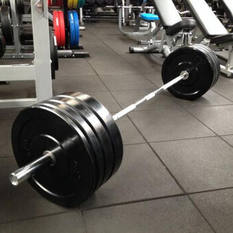 olympijská činka 140kg BUMPER - NOVÁ
