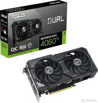 🖥️ ASUS DUAL RTX 4060 Ti O8G – FAKTURA, TOP STAV