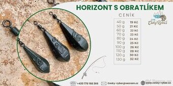 Kaprové olovo Horizont od 40g - 130g