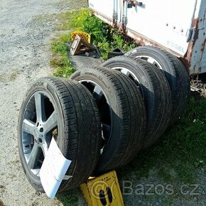 Alu disky 5x112 + letní pneu - 1